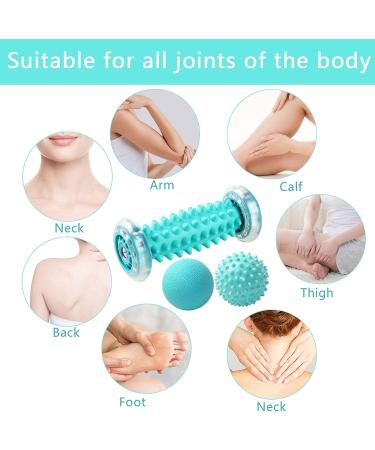 Premium Foot Massage Roller Set 3-Piece - Alleviate Sore Muscles with Innovative Foot Massage Device & Muscle Rollers - Buy Online on GoSupps.com