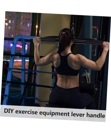 BESPORTBLE 2pcs Lever Handle Locking Doorway Pullup Bar Tension Rod Bar Strength Training Tool Exercise Bar Household Appliances Body Workout Bar Home Indoor Cable Accessories Iron To Rotate Black 50X3X3CM - Buy Online on GoSupps.com