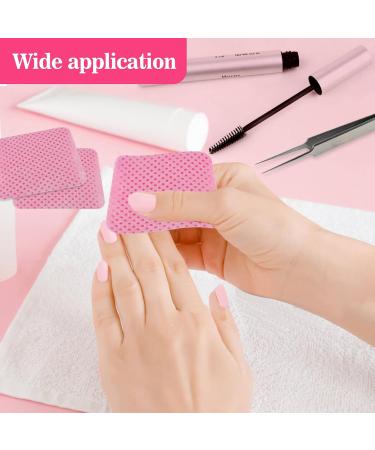 400 Lint Free Nail Wipes - Pink Nail Polish Remover Pads for Gel Nails & Eyelash Extensions | No Lint Nail Glue Wipes - Premium Nail Supplies - Buy Online on GoSupps.com