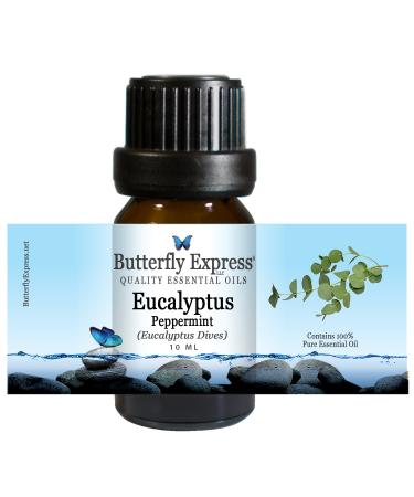 Eucalyptus Peppermint Essential Oil 10ml - 100% Pure - by Butterfly Express