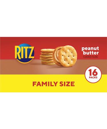 RITZ Peanut Butter Sandwich Crackers Family Size 16-Pack 1.38 oz - Delicious Snack for Families - Buy Online on GoSupps.com