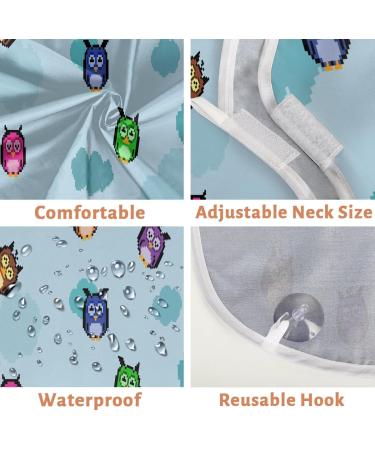 Beard Bib Apron for Men | Waterproof Hair Catcher Cape for Easy Trimming & Grooming | Owl Design - Buy Online on GoSupps.com