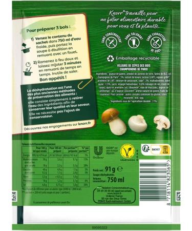 Knorr Gourmet Moments Soup Velours de C pes Champignons 91g - Buy Online on GoSupps.com