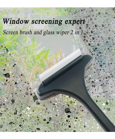 Realisticm 2 in 1 Mesh Cleaner Brush 2 in 1 Multifunctional Screen Brush Realistic Extendable Mesh Cleaner Brush Window Screen Cleaning Brush with Scraper (2pcs-2) - Buy Online on GoSupps.com