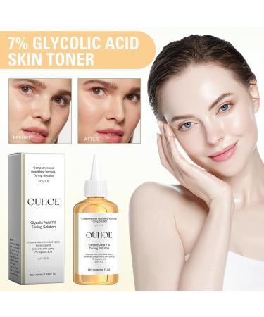 Glycolic Acid 7% Toning Solution Glycolic Acid Toner Hydrating Toner Glycolic Acid Serum Improve Blemishes&Acne and Spots Anti Aging Exfoliating Toner for Face Toner for Oily Skin 100ml - Buy Online on GoSupps.com