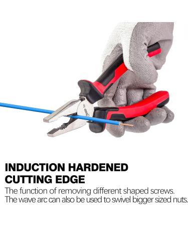 Sharp-tec UK Professional 3Pcs Pliers Set - 8 Wire Cutters, Long Nose, Combination Pliers - Buy Online on GoSupps.com