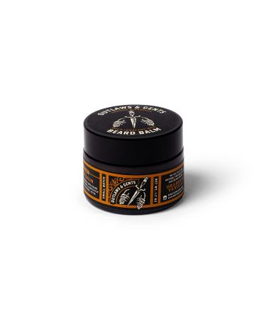 Outlaws & Gents Grooming Co. Orange and Vanilla Beard Balm - All-Natural Beard Care Product for Men - Conditions and Styles Beard & Reduces Itchiness Orange & Vanilla