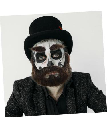 TOVINANNA 4 Sets Beard Dress up Brown Beard Pirate Beard Fake Eyebrow Fake Beard Beards for Costumes Plush 20.00X13.00X0.50CMx4pcs Multix4pcs - Buy Online on GoSupps.com