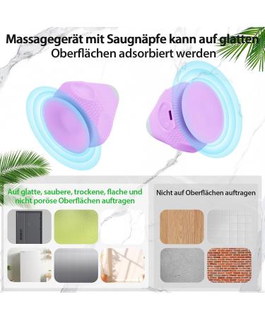 Yosemy Electric Trigger Point Presser | Fascia Massage Ball with Suction Cup & Heat for Muscle Pain Relief - Neck Shoulder Back (Purple) - Buy Online on GoSupps.com