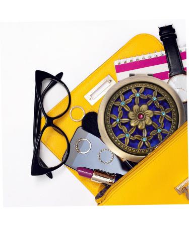 Beaupretty Vintage Pocket Mirror - Double-Sided Round Compact Folding Makeup Mirror (Random Style) - Perfect Travel Accessory - Buy Online on GoSupps.com