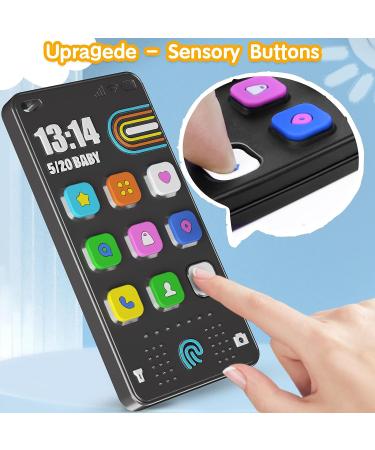 Scuwtocn Silicone Phone Teether for Baby 0-12 Months - Black Pretend Play Teething Toy - Buy Online on GoSupps.com