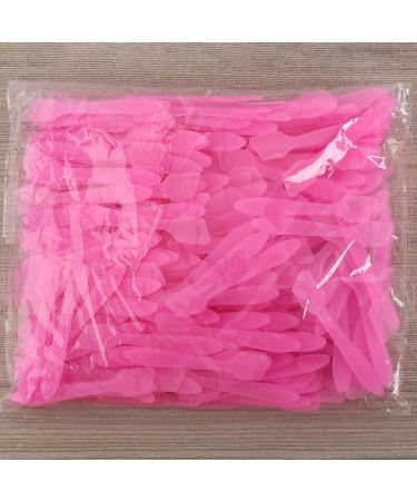 Tbestmax 300 PCS Mini Cosmetic Spatulas - Disposable Pink Makeup & Skin Care Tools for Facial Creams - Buy Online on GoSupps.com