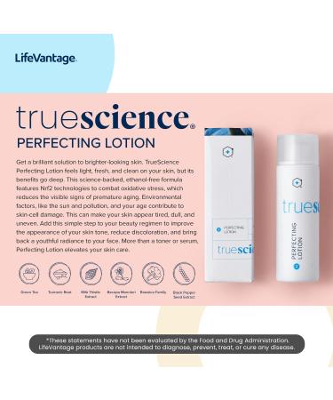 Buy LifeVantage TrueScience Perfecting Face Lotion 100ml - Radiance Boosting Hydrating Serum for Dry Skin with Nrf2 Actives - International Shipping Available - Buy Online on GoSupps.com