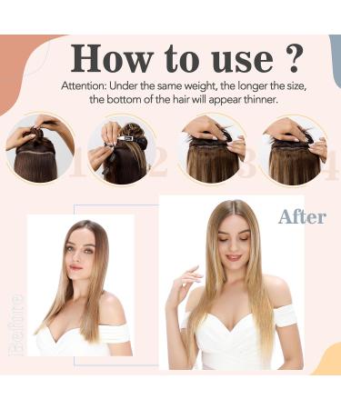 Clip in Hair Extensions Human Hair One Piece 5 Clips - 100% Real Remy Human Hair Extensions Clip In Thin Weft 16 Inch (45 g) #4 Medium Brown 16 Inch (45 g) #4 Medium Brown - Buy Online on GoSupps.com