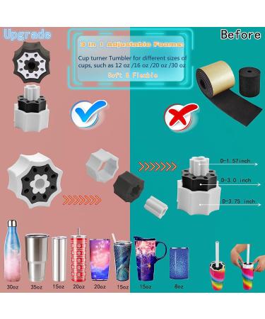Double Cup Turner Kit for Tumbler Crafts - DIY Cuptisserie Spinner Machine (Double-Blue) - Buy Online on GoSupps.com