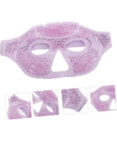Fomiyes 3ST Half Mask - Reusable Cool/Warm Eye Flaps | Ice Heat Compress Travel Eye Mask - Violet Double-Sided PVC | International Shipping - Buy Online on GoSupps.com