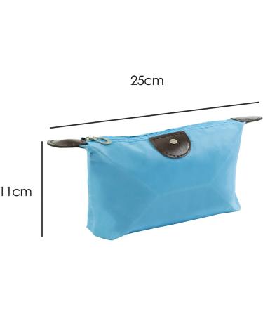 Shop Trixes 3-Part Travel Bag Set | Waterproof Organization for Cosmetics & Accessories | Unisex in Blue Pink & Yellow | International Shipping Available - Buy Online on GoSupps.com