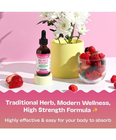 Milk Thistle Drops with 80% Silymarin Flavonoids Vegan Non-GMO Fast-Absorbing Easily Mix with Drinks Milk Thistle Supplement for Liver Immune Care and Antioxidant Support (Mixed Berry 60 mL) - Buy Online on GoSupps.com