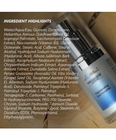 Rejuvenating Eye Complex Cream - Best Anti-Aging Eye Cream for Dark Circles & Puffiness | Instant Results | 15g - Buy Online on GoSupps.com