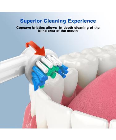 REDTRON Replacement Brush Heads for Oral B Electric Toothbrush (4 Pack) - Compatible with Pro1000, Pro3000, Pro5000, Pro7000 and More - Buy Online on GoSupps.com