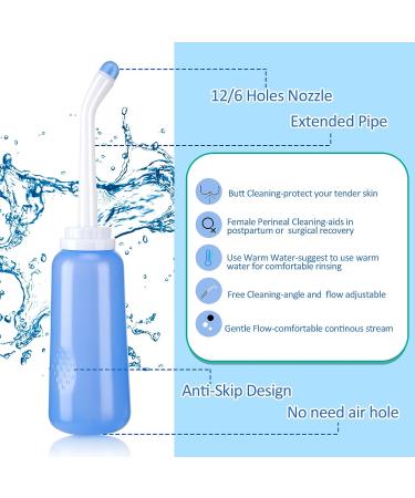 3 Pcs Portable Bidet Toilet Aids Set for Elderly & Pregnant - Long Reach Butt Cleaner & Shower Brush - Travel Friendly & Easy Bathroom Assistance Kit - Buy Online on GoSupps.com