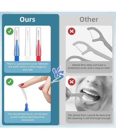90 Pieces Interdental Brushes for Effective Teeth Cleaning - Pack of 1 - Buy Online on GoSupps.com