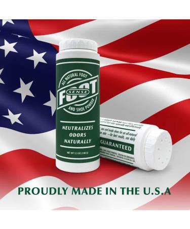 Foot Sense Bundle - Natural Foot & Shoe Powder 3.5 oz + Shoe & Gear Spray 5 oz - Odor Fighting Combo - Buy Online on GoSupps.com