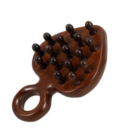 Anneome comb no static comb wide comb for curly hair scalp ridge scalp foster root comb portable wooden ridge wooden ridge for hair scalp ridge stable wooden ridge 12.10x8.50cm brown