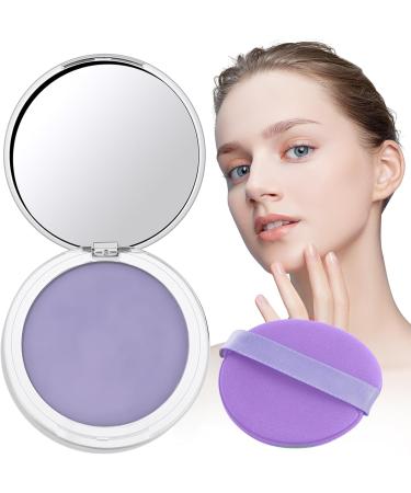 LOPHE Natural Compact Powder waterproof matt powder universal makeup powder mattifying compact for a natural shine porerefining and longlasting fixation purple lilac - Buy Online on GoSupps.com