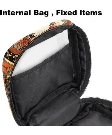 Stylish Menstruation Pad Bag with Zipper | Women's Tampon & Napkin Bag | Perfect for Girls | Chinese New Year Fuwa Design - Buy Online on GoSupps.com
