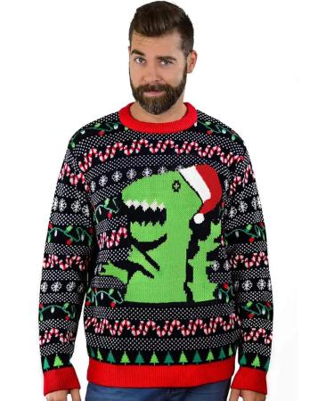 OFIMAN Family Matching Christmas Dinosaur Sweater Set | Boys Girls Ugly Xmas Jumper | Men Women Knit Pullover | Kids & Adults Holiday Outfit - Buy Online on GoSupps.com