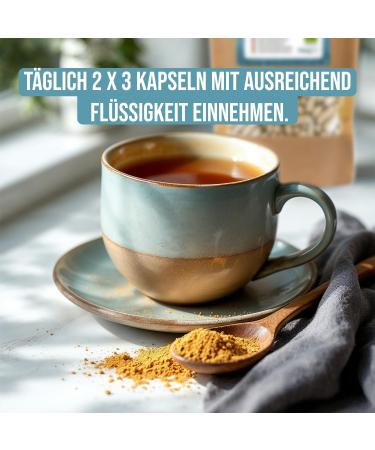 RheinNatur Ashwagandha Bio Lot de 200 g lules d'ashwagandha bio 3000 mg par dose quotidienne Ashwagandha pur bio avec enveloppe v g talienne Riche en min raux vitamines et antioxydants - Buy Online on GoSupps.com