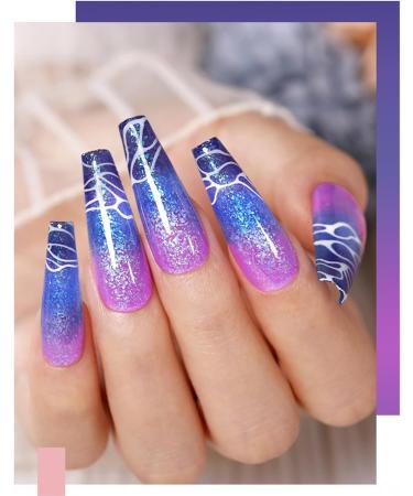 Nail Chrome Powder - Nail Glitter for Gel Nails Flakes Thermal Powder Shimmering Color Changing Mermaid Bright Nail Sequins Sparkly Glitter Flakes Powder Design for Manicure Deco Accessories (0.3g) Color Change: 008 - Buy Online on GoSupps.com