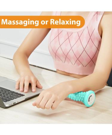 Beskar Foot Massage Roller for Plantar Fasciitis - Portable Rubber Relief for Foot Pain & Trigger Point Therapy - Green - Buy Online on GoSupps.com