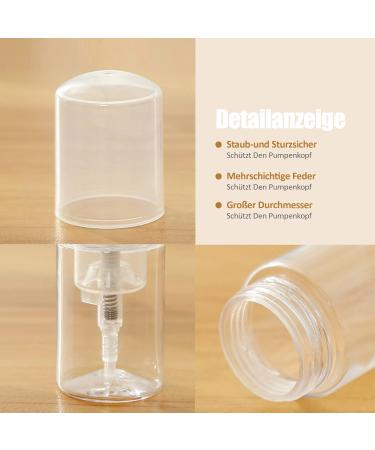 Incetue 6-Pack Mini Foaming Pump Dispensers - Refillable 30ml Travel Bottles for Cosmetics & Eyelash Shampoo - Portable Clear Plastic Liquid Donor Bags - Buy Online on GoSupps.com