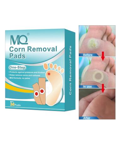 MQ 36 Pcs Corn Removal Pads for Foot Corn, Toe Corn, Callus Removal - Stops Wart Regrowth & Provides Pain Relief - Foot Care (36 Count) - Buy Online on GoSupps.com