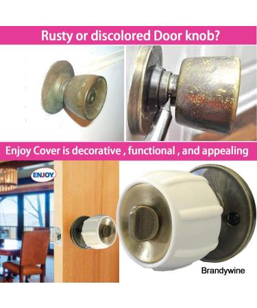 Non-Slip Door Knob Cover Grips for Arthritis & Senior Living - 4 Pack (White Brandywine) - Buy Online on GoSupps.com