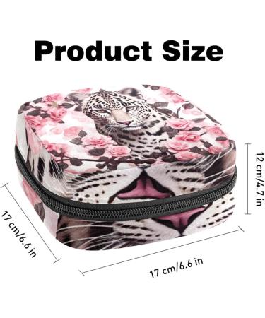 Stylish Period Bag | Leopard & Rose Print Sanitary Napkin Storage | Tampon Holder for Purse - Shop Now! - Buy Online on GoSupps.com