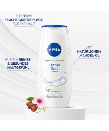 NIVEA Creme Soft Shower Gel 250ml - Moisturizing Body Wash New Version International Shipping - Buy Online on GoSupps.com