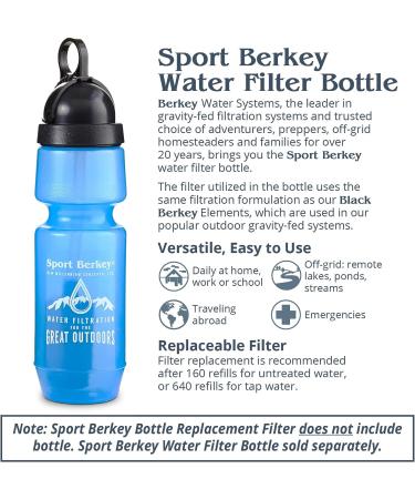 Authentic Sport Berkey Filter for Off-Grid, Emergencies, Hiking, Camping, Travel & Everyday Use - Buy Online on GoSupps.com
