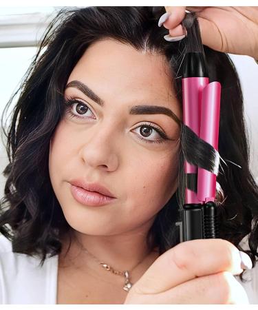 Mini 3/4 Inch Ceramic Hair Curler for Short Hair - Dual Voltage Travel Size Curling Iron with Storage Bag - Buy Online on GoSupps.com