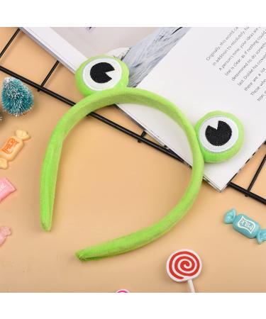 MFUOE 2 Pieces Frog Headband Makeup Headband Gree Frog Hair Bands Hair Accessories Cartoon Hair Tie for Makeup Shower Face Washing Skincare Sports - Buy Online on GoSupps.com