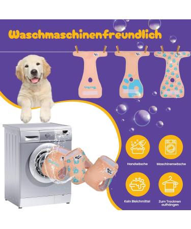 Oouipets Premium Dog & Cat Diapers | Washable No Leak Eco-Friendly | 3-Pack for Puppies (21-24cm) - Comfortable Fuse Pants - Buy Online on GoSupps.com