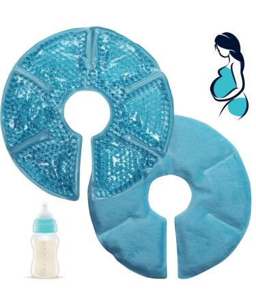 Breast Therapy Pads Breast Ice Pack, Hot Cold Breastfeeding Gel Pads, Boost Milk Let-Down with Gel Bead (L1)