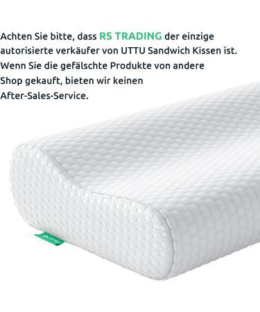 UTTU Orthopedic Sleeping Pillow - Height Adjustable Memory Foam Neck Support for Side Sleepers | Ergonomic Anti-Talic Cushion - Buy Online on GoSupps.com