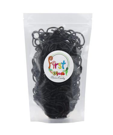 Gummy Juicy Laces (Black Licorice  1 Pound) Black Licorice 1 Pound (Pack of 1) - Buy Online on GoSupps.com