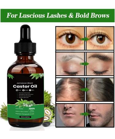 KAIYOCA 2 Pack Jamaican Black Castor Oil for Hair Growth 100 Pure Cold Pressed Castor Oil for Hair Eyelashes Eyebrows Aromatherapy Massage Oil - Buy Online on GoSupps.com