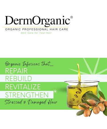 DermOrganic Argan Oil Daily Hydrating Shampoo & Conditioner Duo - Sulfate Free Color Safe 16.9 fl oz Each | International Shipping Available - Buy Online on GoSupps.com