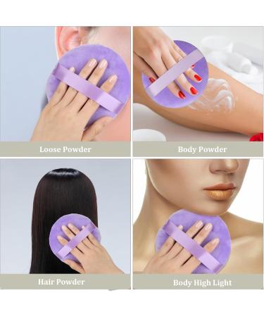 10.5 cm Round Powder Puff Ultra Soft Washable Body Powder Reusable Powder Puff Large Velour Face Powder Puff Loose Powder Puff Wet and Dry Powder Box - Buy Online on GoSupps.com