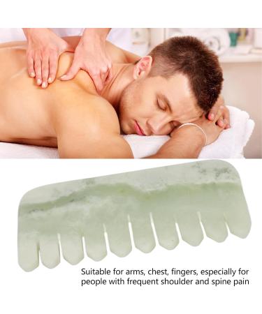 Verdant Touch Jade Massage Comb | Handheld Scalp & Physical Therapy Tool for Relaxation - Buy Online on GoSupps.com